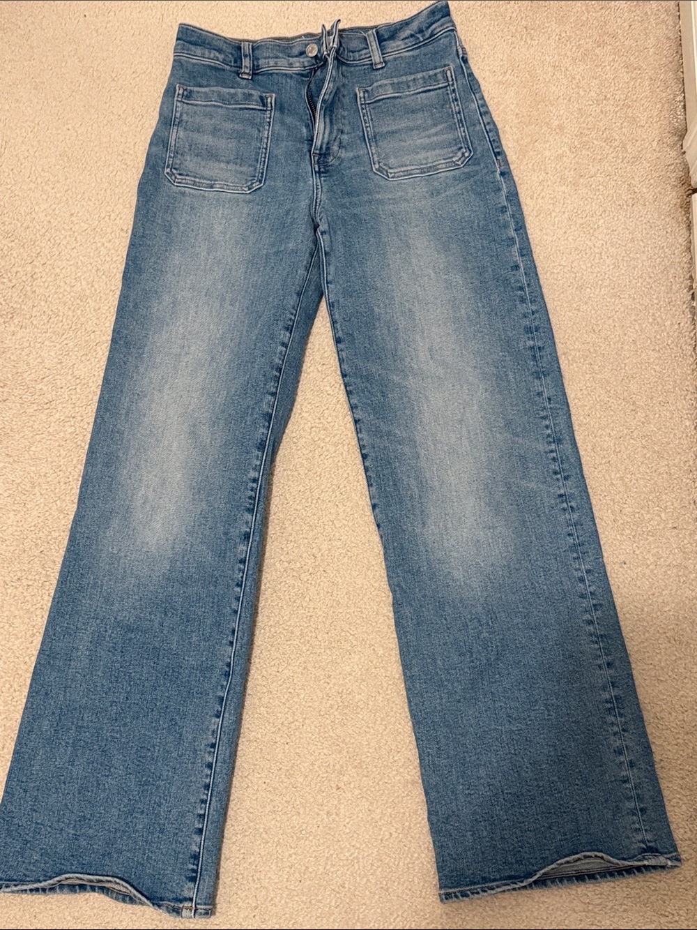 Madewell Emmett Light Blue High-Rise Wide-Leg Jeans